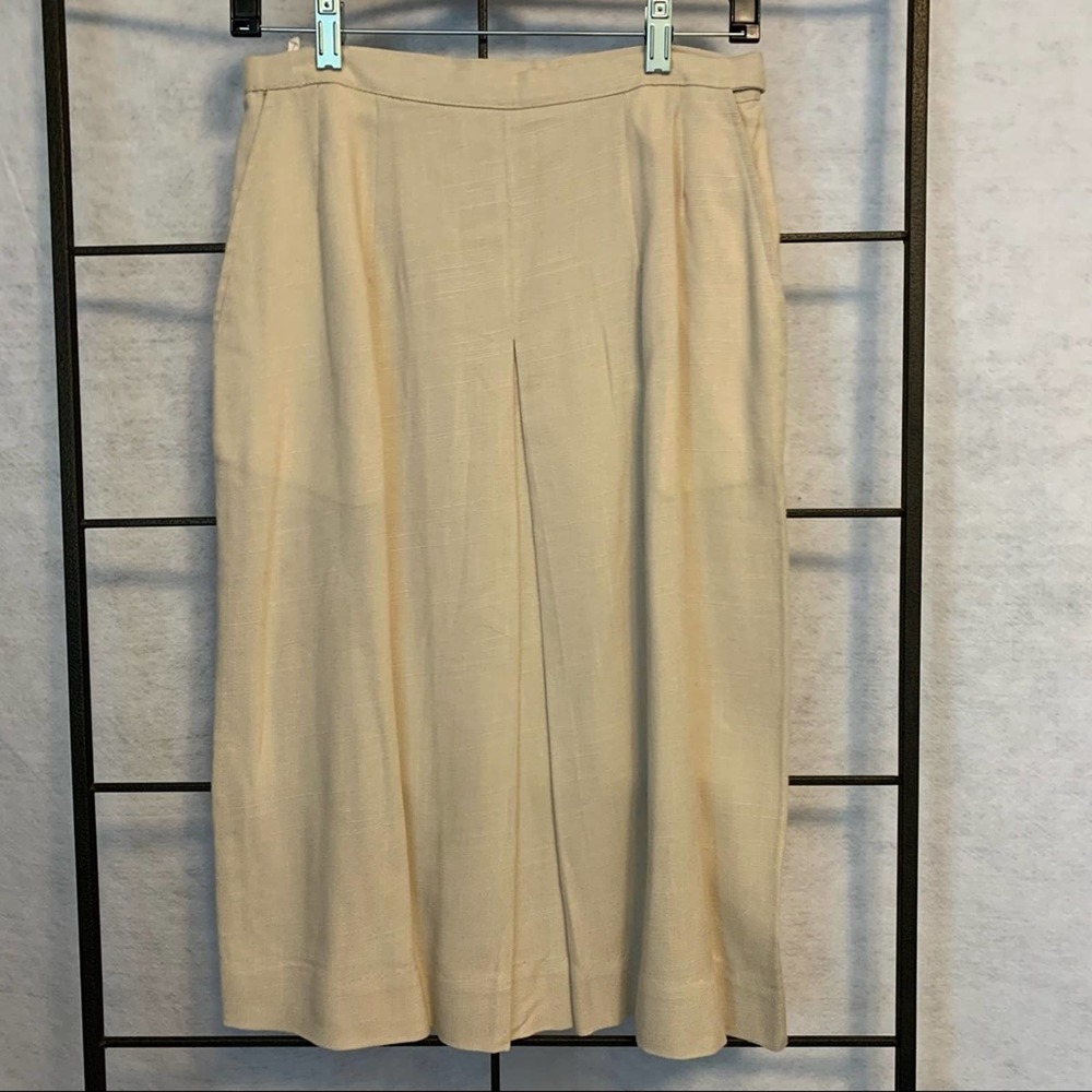 Jantzen Vintage Beige Midi Skirt Women's Plus Size 16